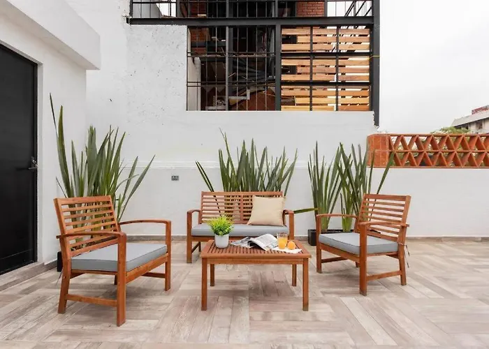 1 - Loft Privado Cama King Size Roma Sur Mexico City
